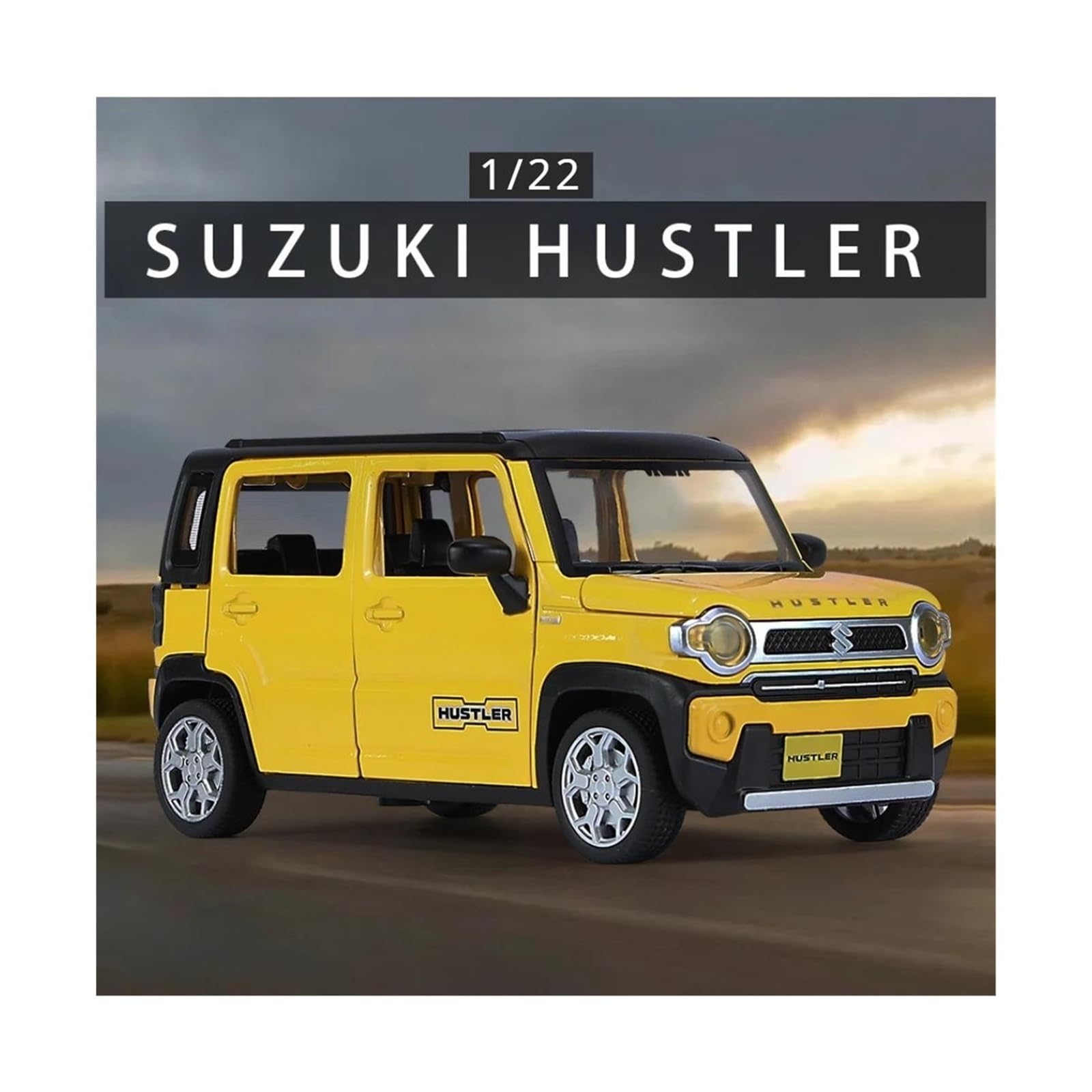 Amazon.co.jp: ダイキャストカー 1:22 スズキハスラー SUV 合金車